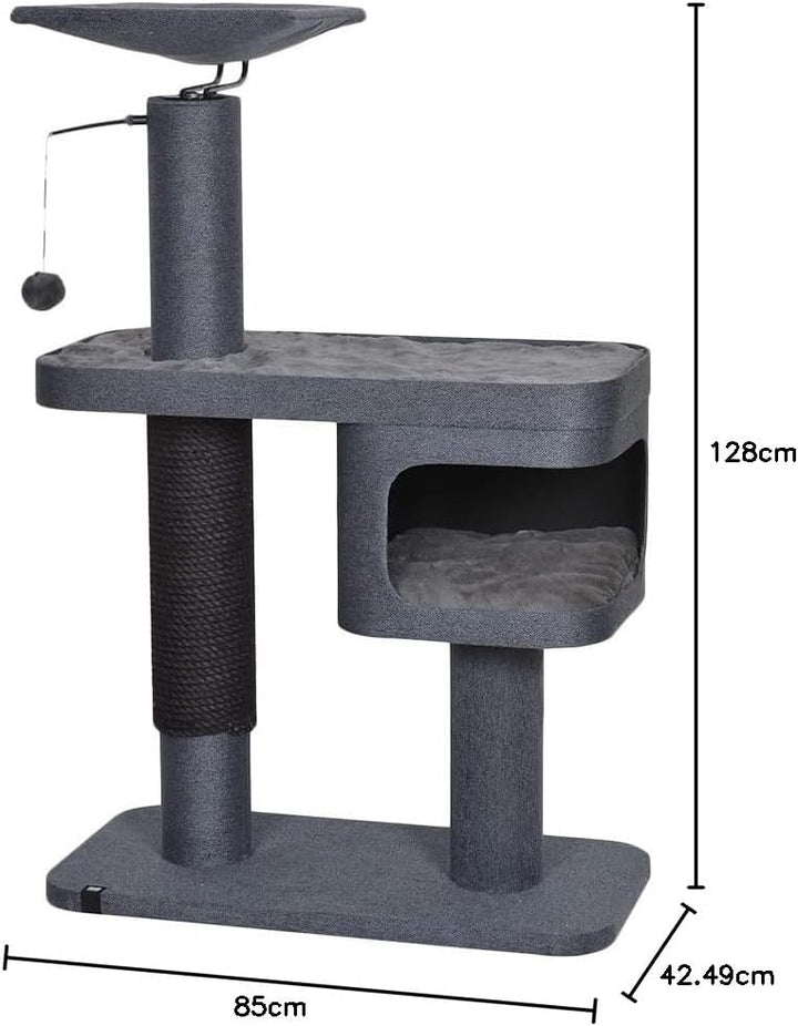 Ebi, Kratzbrett Katla 85 x 42,5 x 128 cm, Anthrazit, Katze, Anthrazit