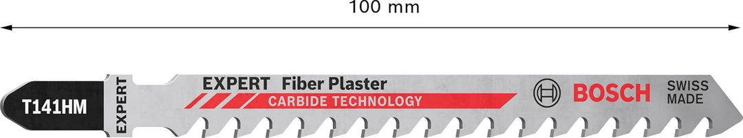 Bosch Accessories 3x Expert ‘Fiber Plaster’ T 141 HM Stichsägeblatt (für Faserzementplatten, Gipskar