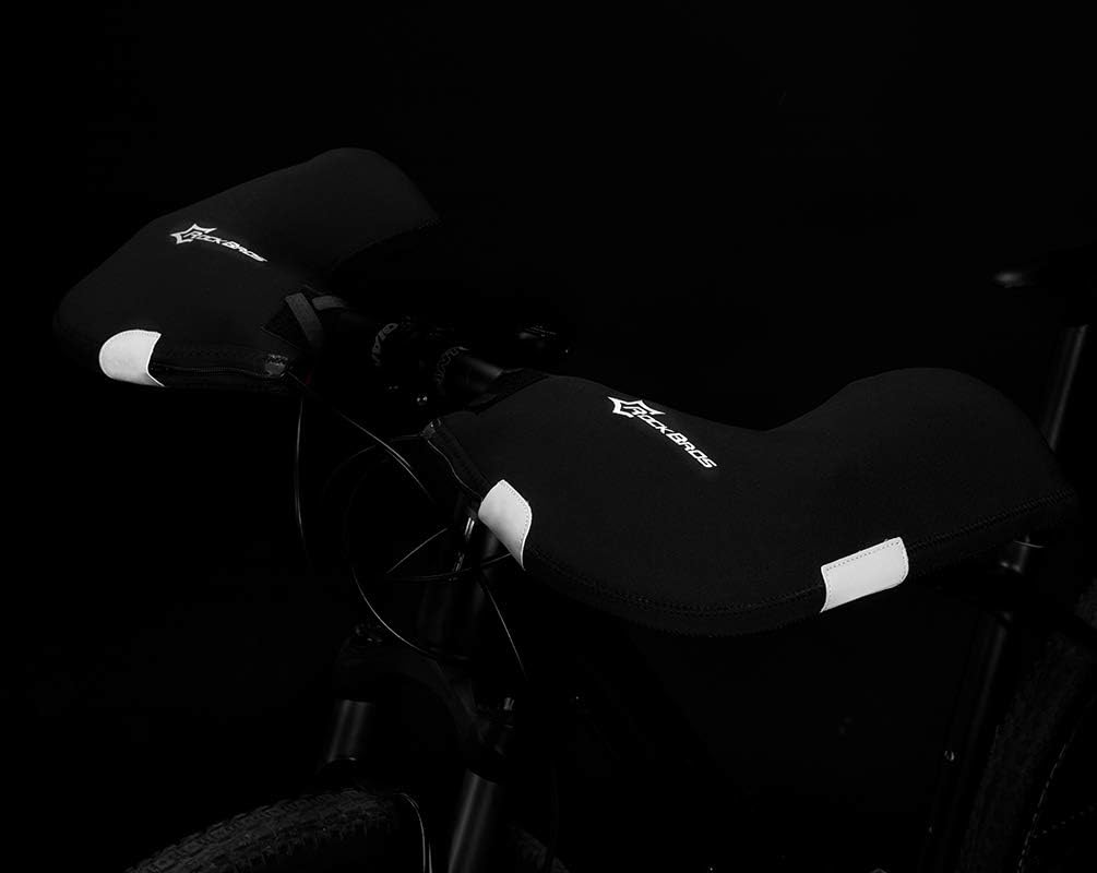 ROCKBROS Lenkerstulpen Lenker Handschuhe für Fahrrad Motorrad Roller Scooter Gefüttert Winddicht Was