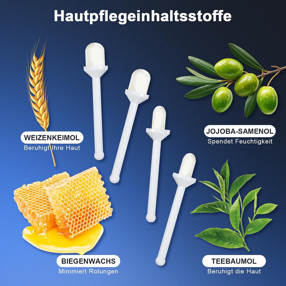 20 Wachs-Sticks zur Entfernung von Nasen- & Ohrenhaaren | Einweg-Nasenhaar Wachs Sticks-Set, Hygieni