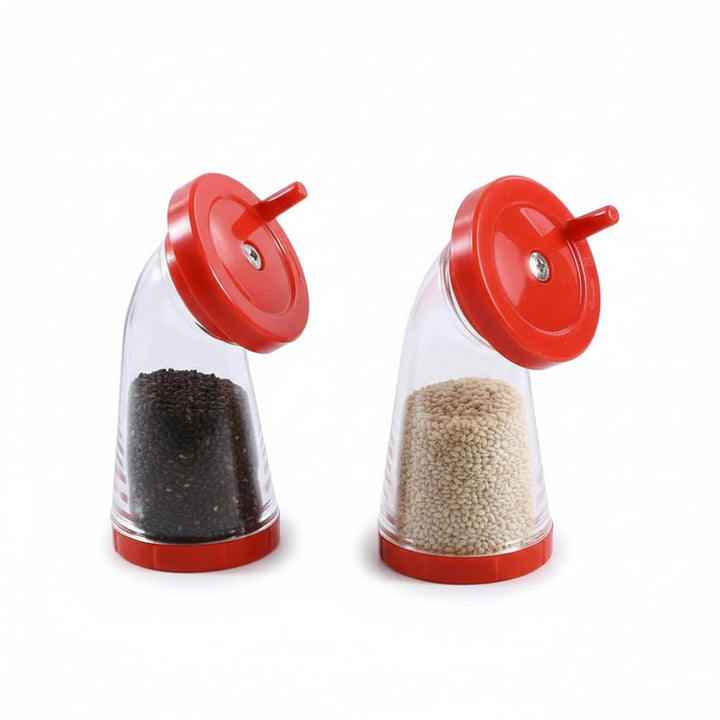 2er Set Sesammühle & Leinsamenmühle Manuell – 12cm Kompakt-Handmühle mit Edelstahl-Mahlkern – Präzis