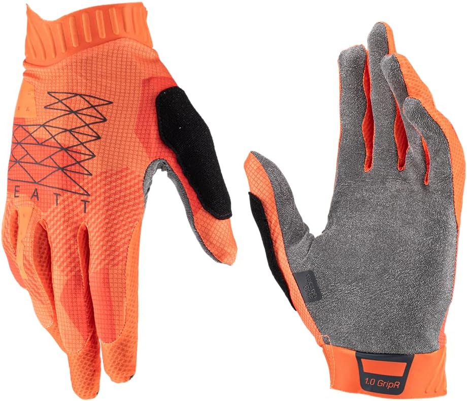 Leatt Men's MTB 1.0 Gloves Gripr L Flame, L Flame