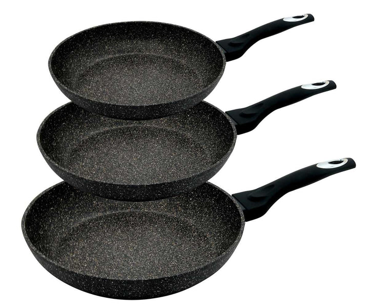 Klausberg Pfannenset mit Granit Beschichtung Pfanne Induktion Marmo Gold KB-7290