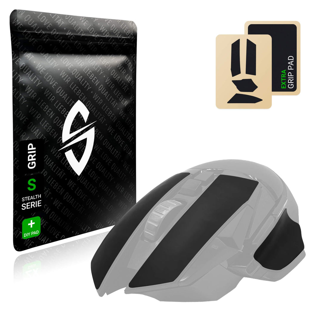 SensoryBoost Maus Grip Tape – kompatibel mit Logitech G502 (inkl. Zuschnitt-Pad) Schweissabsorbieren