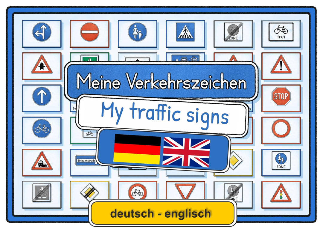 Meine Verkehrszeichen Lernkarten: deutsch/englisch, Ungebunden