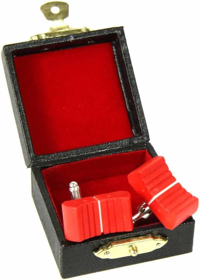 Miniblings Fader Manschettenknöpfe Miniblings Regler DJ Tontechniker Mischpult Mixer rot - Herrensch
