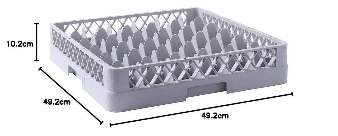 HENDI Spülkorb, Spülmaschinenkorb, Gläserkorb, für Gläser und Tassen, 36 Fächer, Polypropylen, 500x5