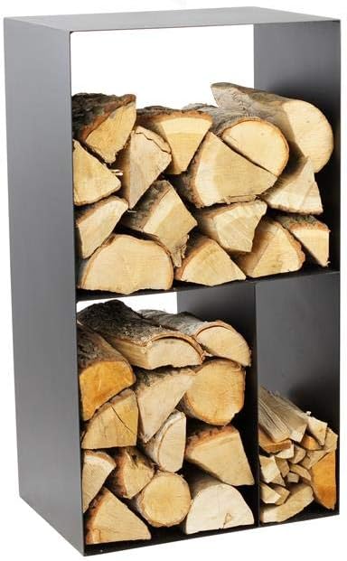 Holzregal Brennholzregal Kaminholzregal Magnus R146 schwarz