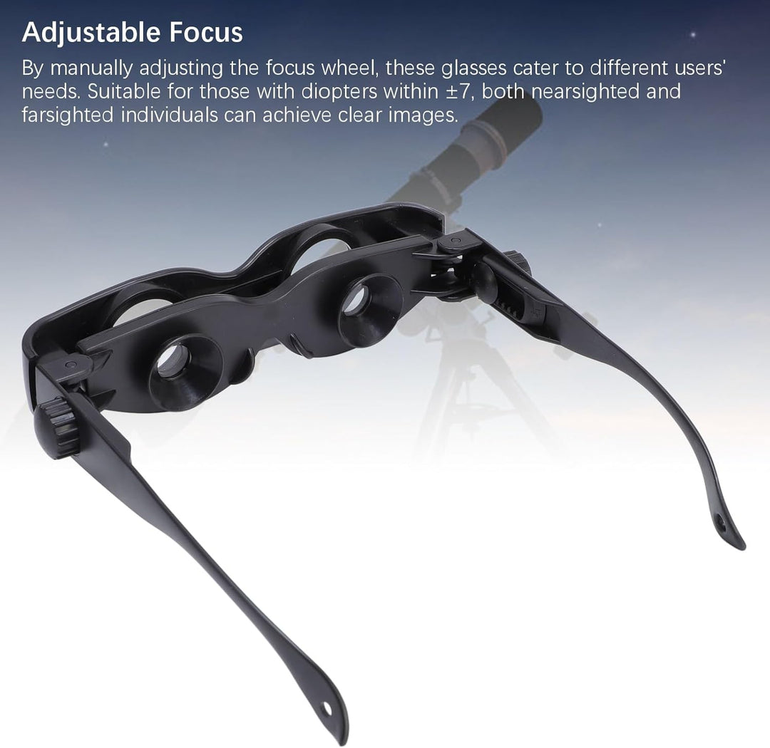 3X Fernglasbrille, Einstellbarer Fokus, Teleskopbrille mit Polarisierter Linse, Zum Angeln, Vogelbeo