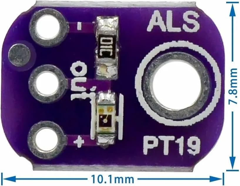 5 Stück analoges Lichtsensormodul ALS-PT19 High Dynamic Range Lichtsensor
