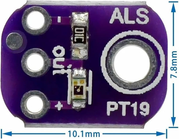 5 Stück analoges Lichtsensormodul ALS-PT19 High Dynamic Range Lichtsensor
