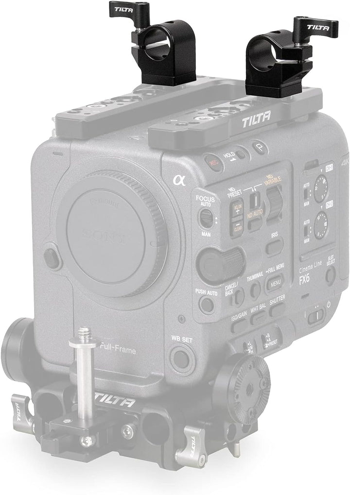 Tilta 15 mm Einzelstab-Halterung, kompatibel mit Sony FX6 (Paar), Light Microphone Support Systemm,