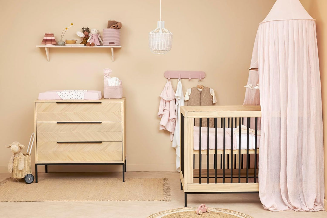 Meyco Baby Uni Betthimmel, Babyhimmel (Baldachin aus Baumwolle und Polyester, geschützte Umgebung, w