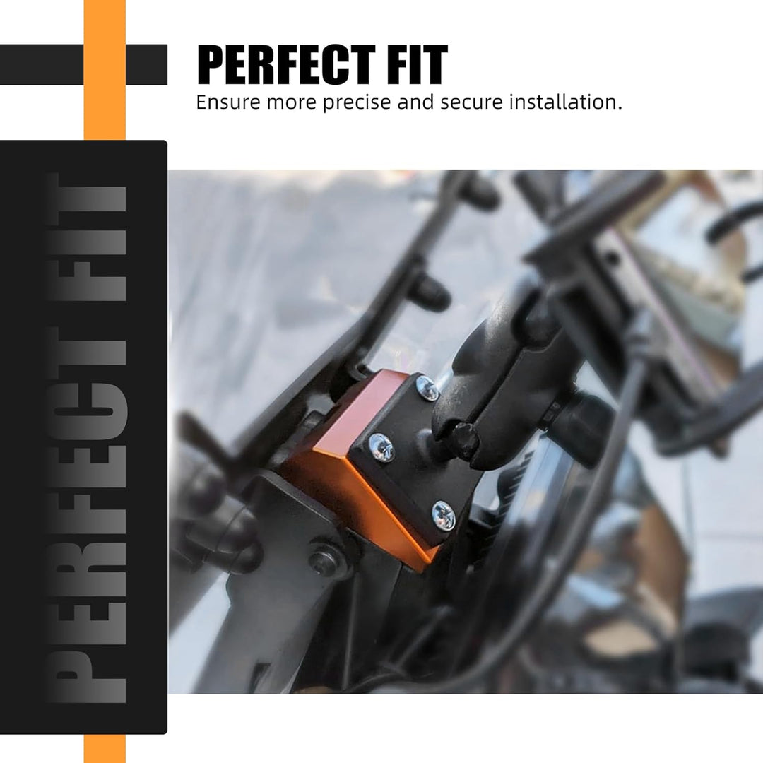 NICECNC Orange Aluminium GPS-Halterung Compatible with 390 Adventure 2020-2024, 390 Adventure 2020-2