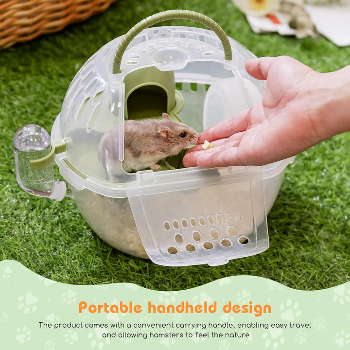 Nobleza - Kleintier-Transportkäfig, tragbarer Hamster-Transportkäfig, Transportbehälter für Kaninche