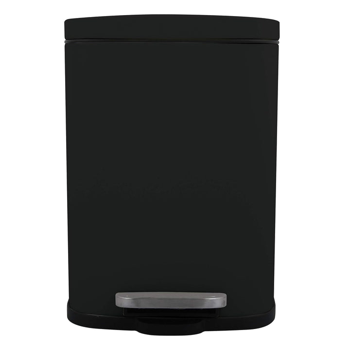Spirella Kollektion Akira, Abfalleimer mit Pedal, 21,5 x 17,5 x 30 cm, 5 Liter, Stahl, Schwarz, 21,6