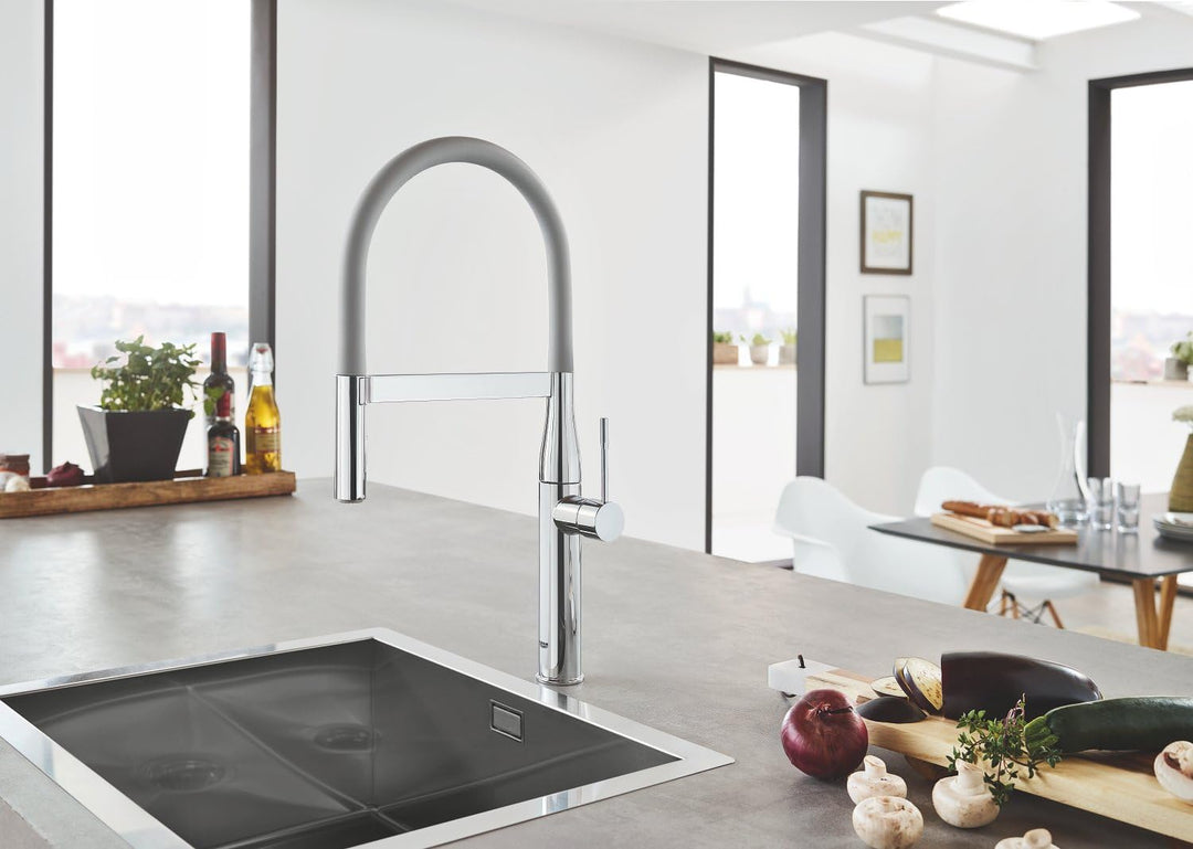 GROHE | Schlauchauslauf für Essence Küchenarmatur | dunkelgrau | 30321XC0 Dunkelgrau Extra Schlaucha