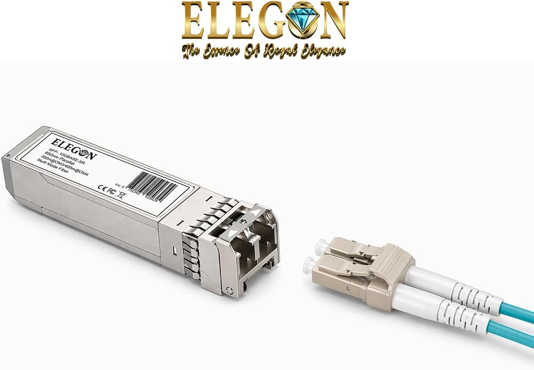 10GBASE-SR SFP+ Transceiver, 10G 850nm MMF 400m OM4/300m OM3 Duplex LC, DDM, NAS HPC, kompatibel Cis