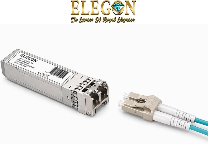10GBASE-SR SFP+ Transceiver, 10G 850nm MMF 400m OM4/300m OM3 Duplex LC, DDM, NAS HPC, kompatibel Cis