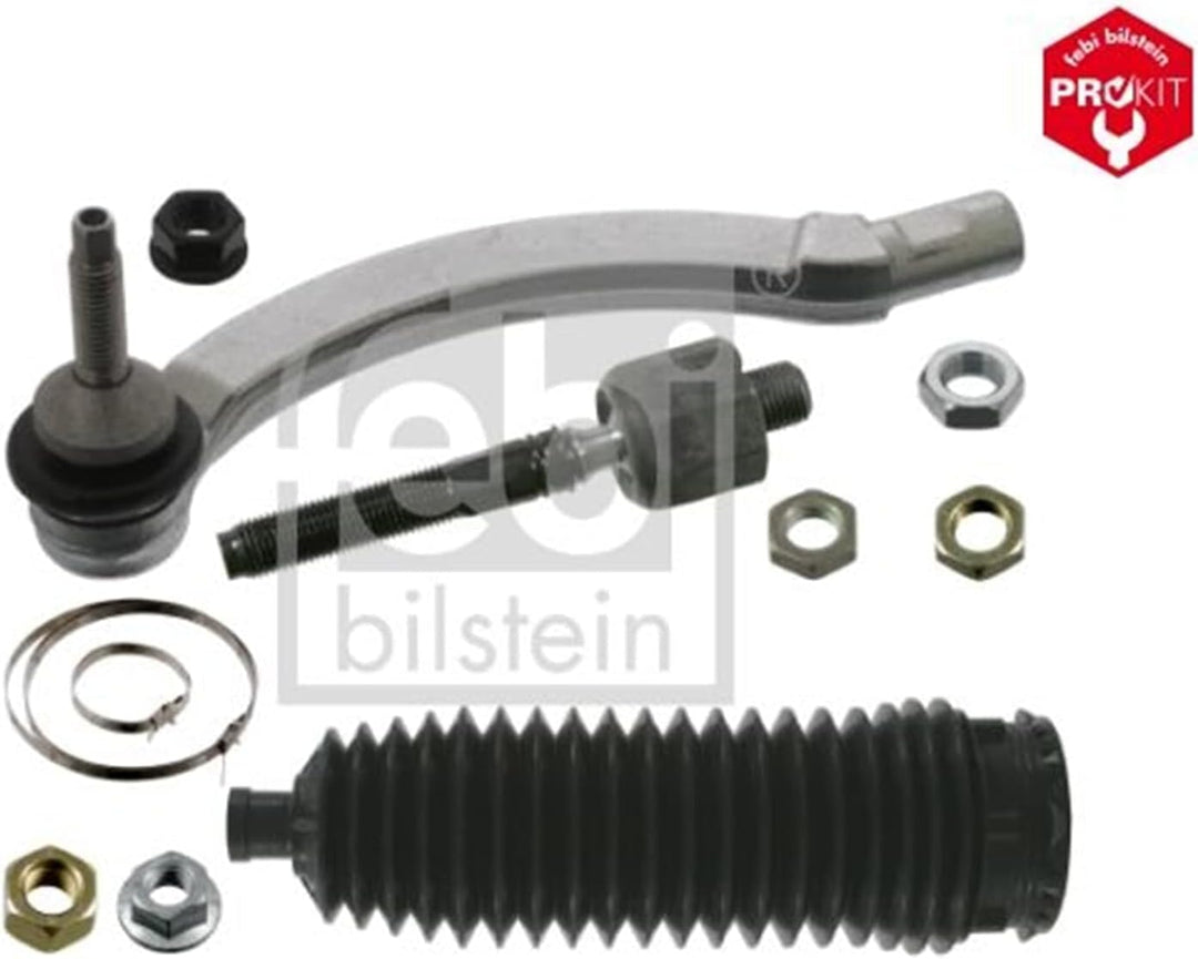 febi bilstein 40555 Spurstange mit Lenkmanschettensatz , 1 Stück Vorderachse links, Vorderachse link