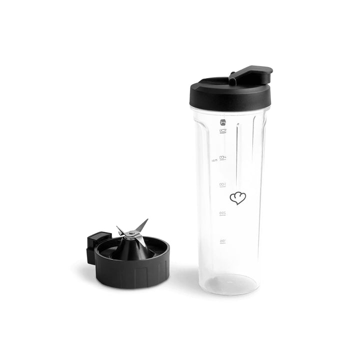 SPRINGLANE To-Go-Mixflasche inkl. Mixdeckel und Trinkdeckel für Hochleistungsmixer Hanno, Anthrazit,