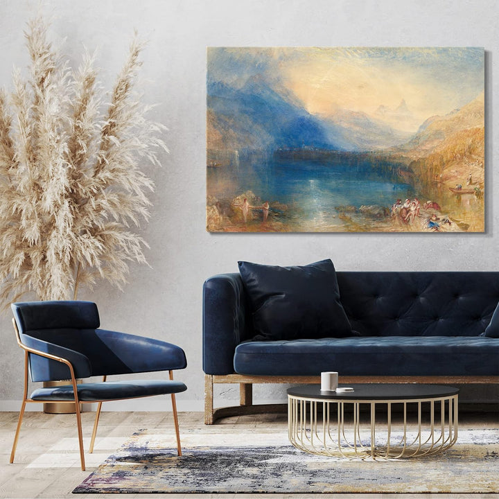 Printed Paintings Leinwand (80x60cm): William Turner - The Lake of Zug 80x60 cm, 80x60 cm