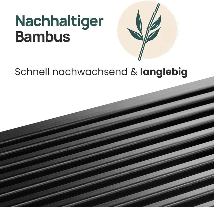 Bambus Sitzbank Flur - Sitzbank Esszimmer - Holzbank Flur - Esszimmerbank | BAM BOO BOX Garderobenba
