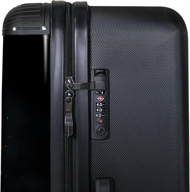 NoBoringSuitcases.com® Koffer XL Gross 77x51.5x28 cm Hartschale Reisekoffer 4 Rollen Leicht Koffer T