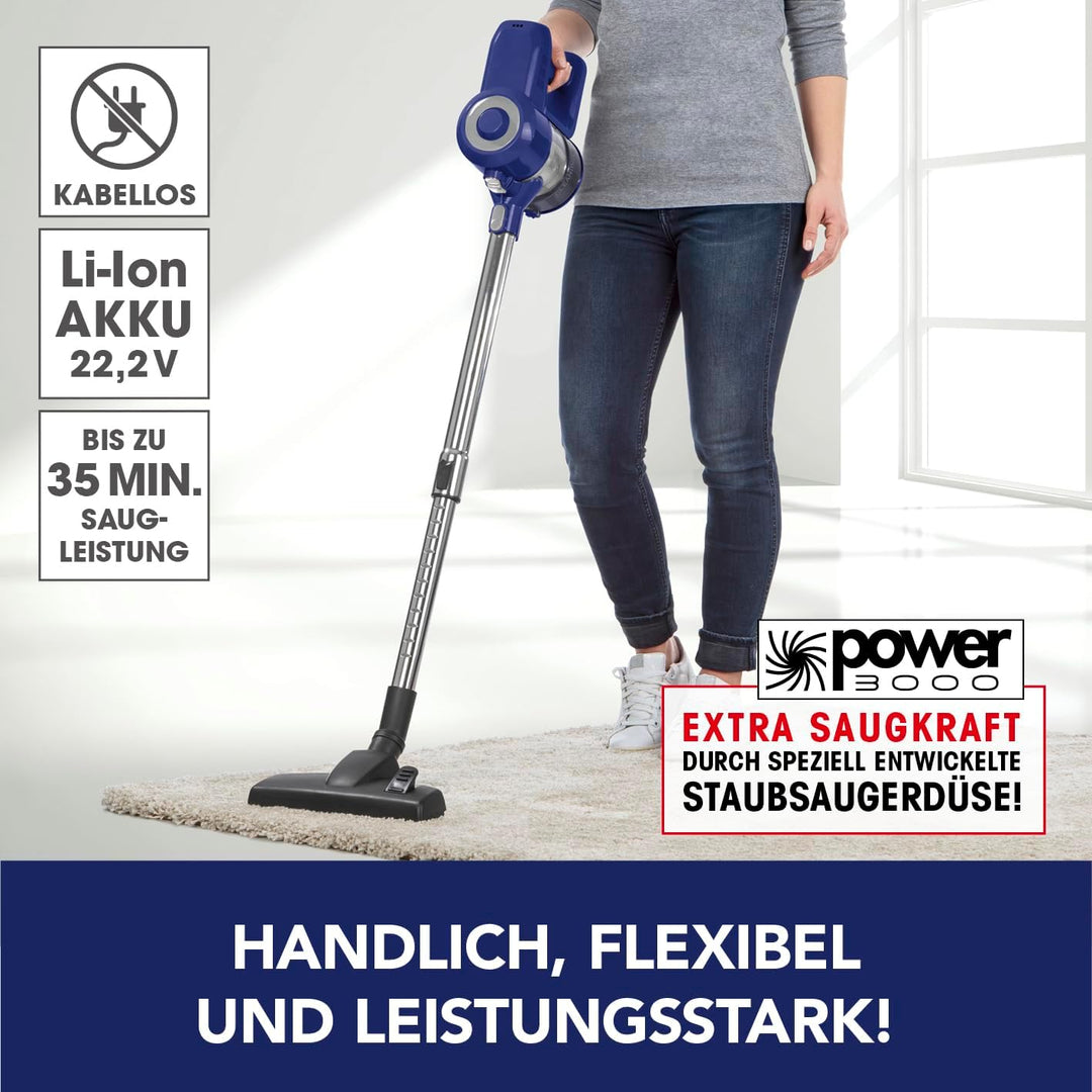 CLEANmaxx Kabelloser Hand- und Bodenstaubsauger | Flexible & kraftvolle Reinigung für EIN rundum sau