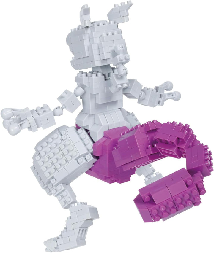 Bandai - Nanoblock - Pokémon Figur Mewtwo - Mini-Figur Bausteinen - Konstruktionsspielzeug Mini-Baus