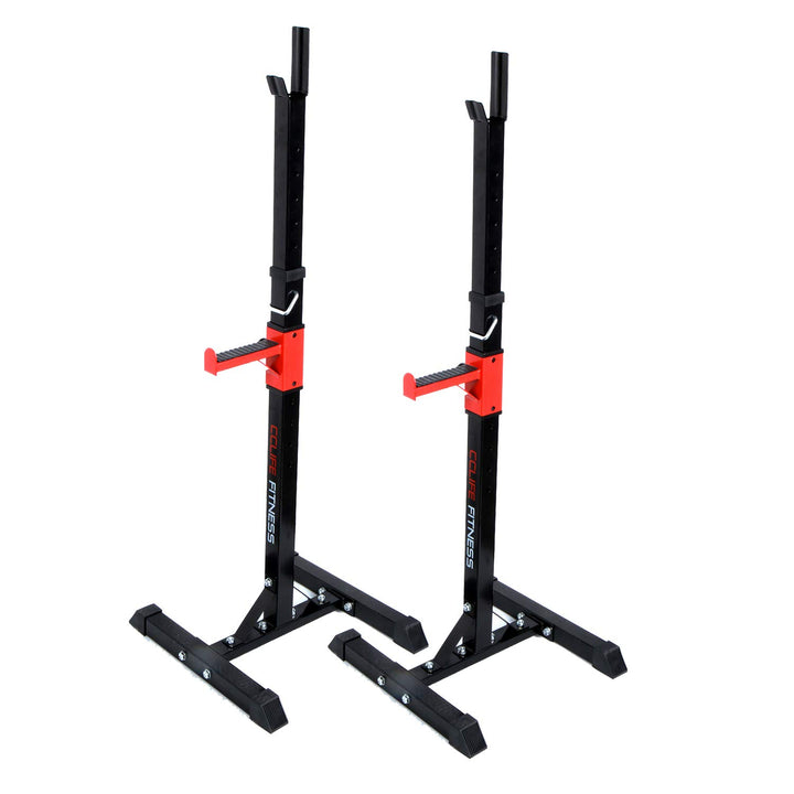 CCLIFE Squat Rack Verstellbare Kniebeugenständer Langhantelablage Höhenverstellbarer Multi-Funktions