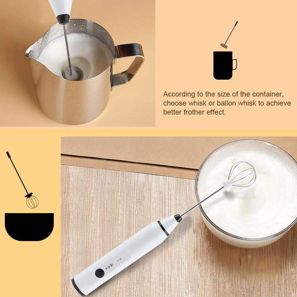 USB Milchaufschäumer Elektrisch Kabellos für Kaffee Milchschäumer Mini Mixer Küchengerät für Zuhause