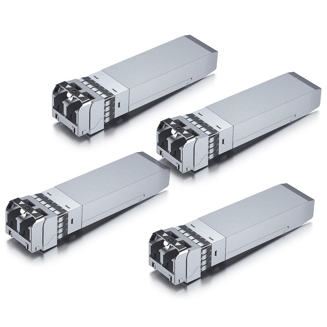 [4 Stück] 10Gb SFP+ SR Multimode Modul, 10GBase-SR LC Transceiver Kompatibel für Cisco SFP-10G-SR, M
