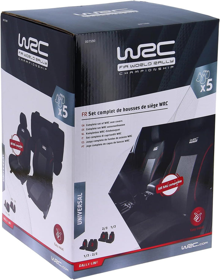 WRC 007590 Autositzbezug Schwarz,Schwarzem, Schwarz,Schwarzem