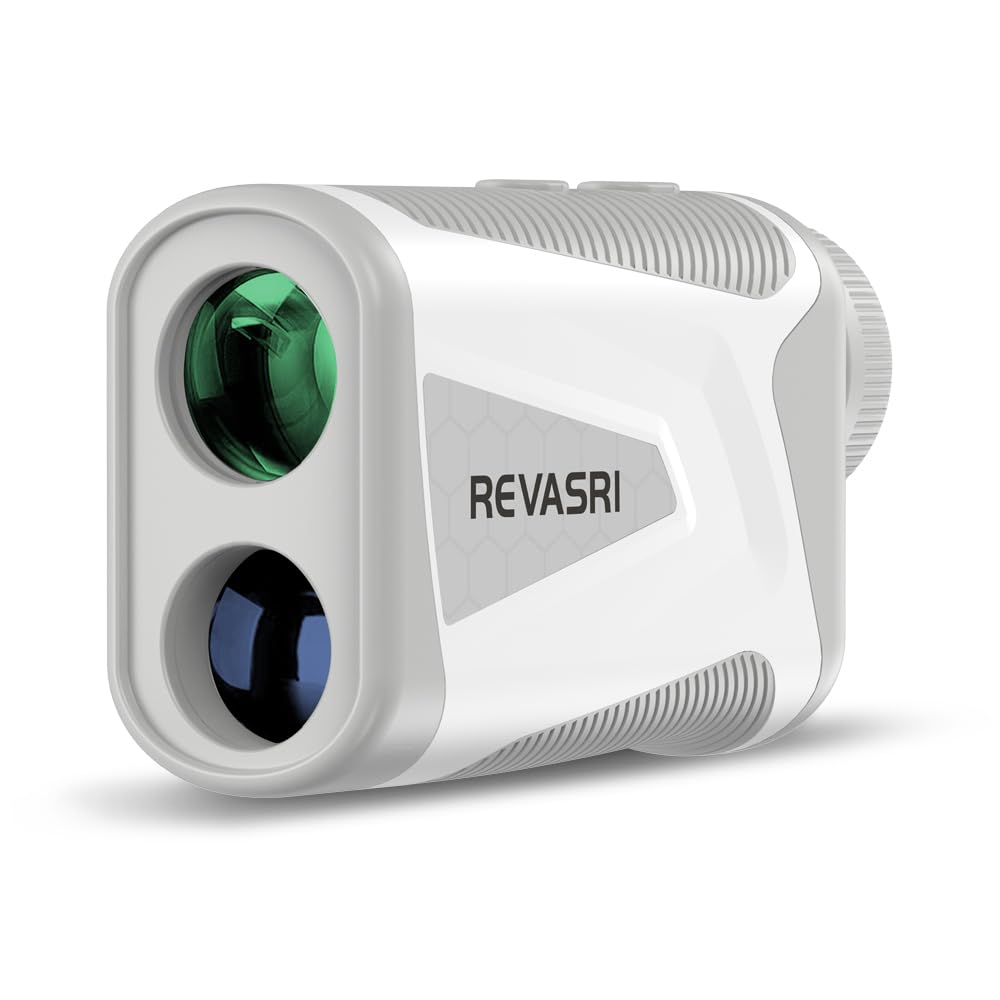 REVASRI Laser-Golf-Entfernungsmesser, 1000 Yards, 6-fache Vergrösserung, Neigungsausgleich, Flaggenv