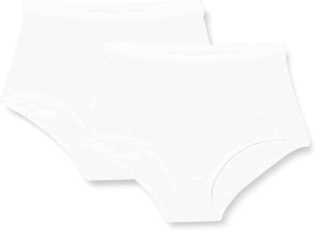 Playtex Bequeme Damen-Maxi-Höschen aus Bio-Baumwolle x4, Weiss, 48