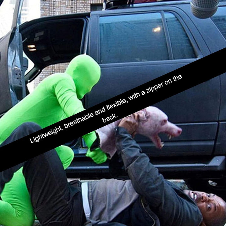 plplaaoo Photography Green Chromakey Bodysuit, Green Screen Bodysuit, Full Body Split Design Bodysui