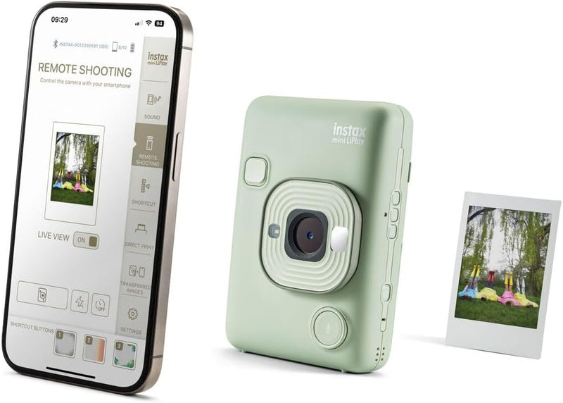 INSTAX Mini LiPlay 2 Digital Hybrid Camera Matcha Green, Matcha Green