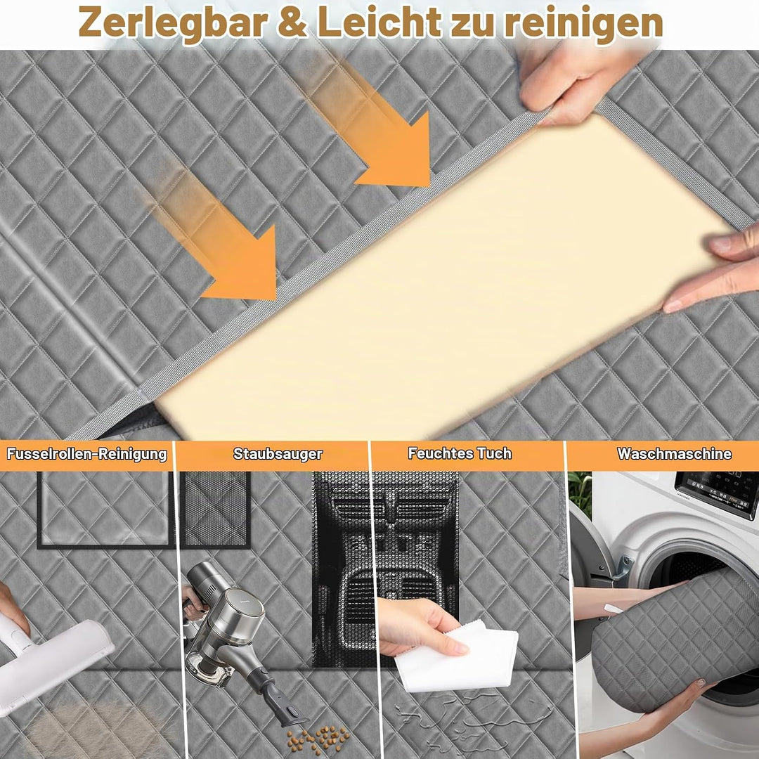 Vinstatin Hundedecke Auto Rückbank,Hundedecke Auto mit Stabiler Hartholzbrett,Auto Hundedecke Rücksi
