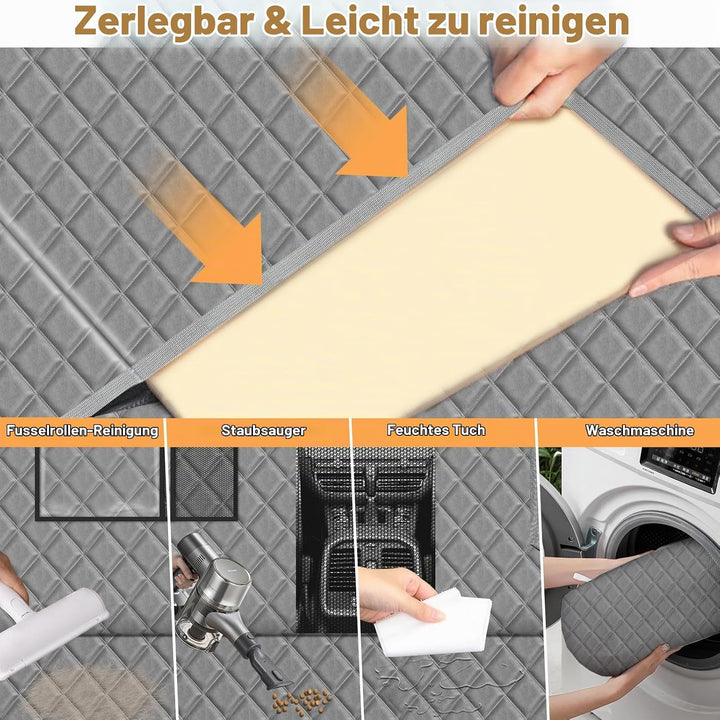 Vinstatin Hundedecke Auto Rückbank,Hundedecke Auto mit Stabiler Hartholzbrett,Auto Hundedecke Rücksi