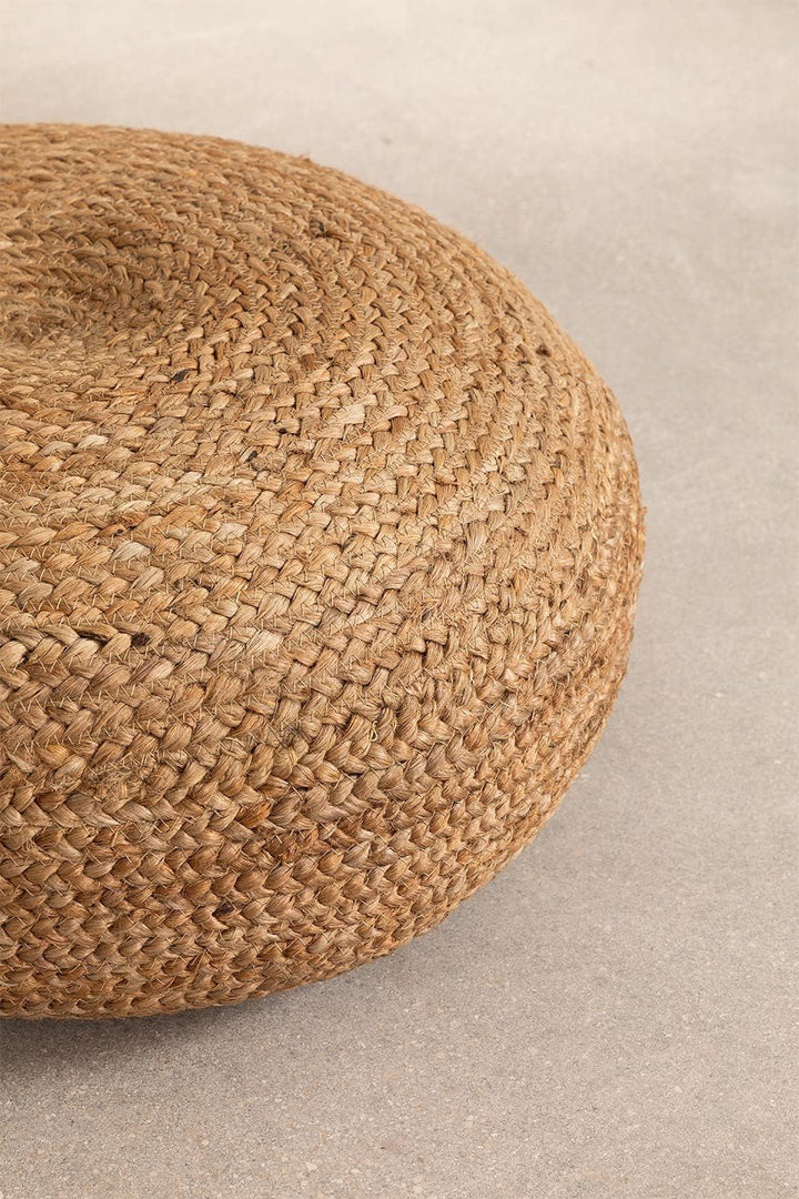 SKLUM Rundes Sitzkissen aus Jute Pilew Ø50 cm, Ø50 Cm
