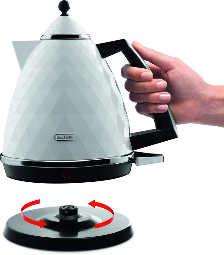 DeLonghi KBJ 2001.W Wasserkocher, weiss