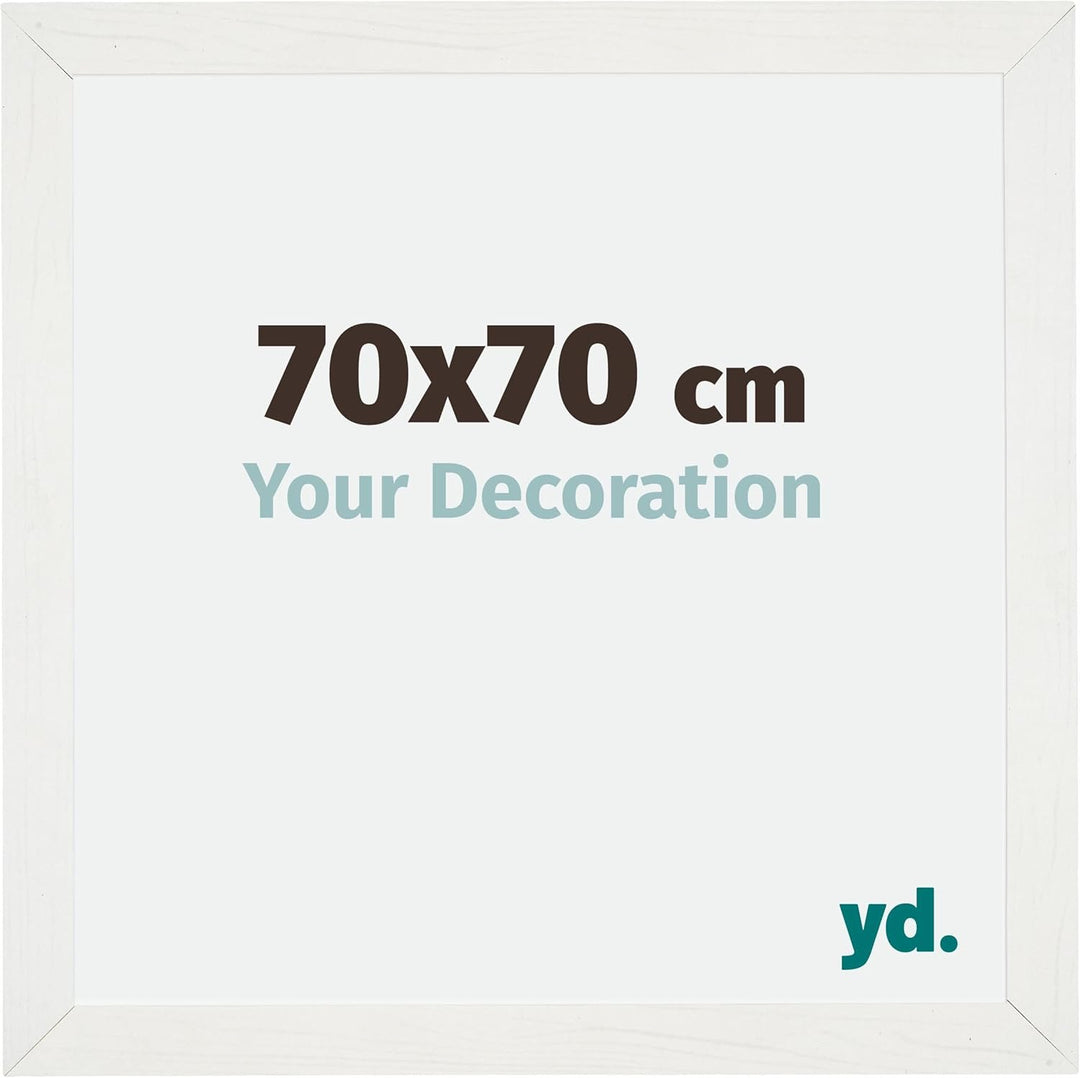 yd. Your Decoration - Bilderrahmen 70x70 cm - Bilderrahmen aus MDF mit Acrylglas - Antireflex - Ausg