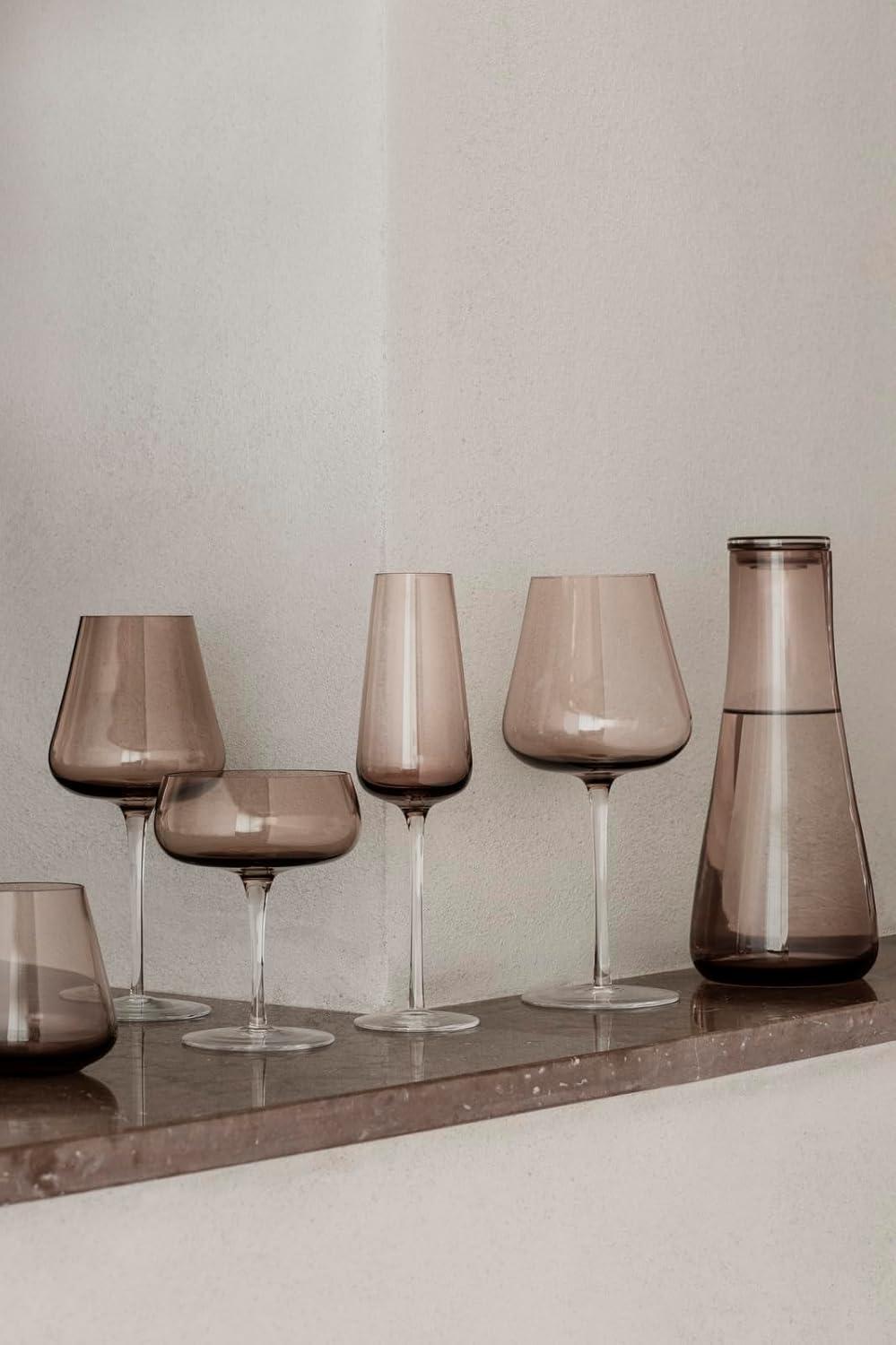 Blomus Set 4 Trinkgläser -BELO- Coffee, 64296, Coffee