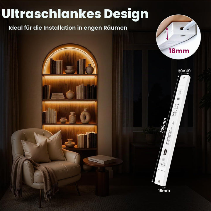 illuburg LED Trafo 24V 150W Dimmbar DALI Push Slim Flickerfree LED Netzteil Treiber Driver Power Sup