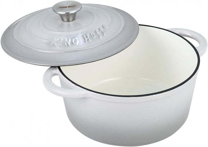 Emailliert Gusseisen Bräter Töpf Röster Schmortöpf KINGHOFF (2,4L), 2,4L