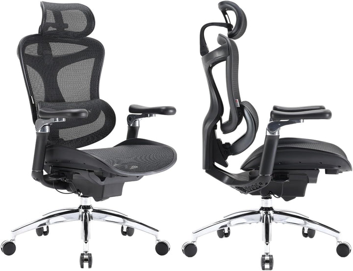 SIHOO Doro C300 Pro Ergonomischer Bürostuhl mit ultraweichen 6D-Armlehnen, dynamischer Lordosenstütz