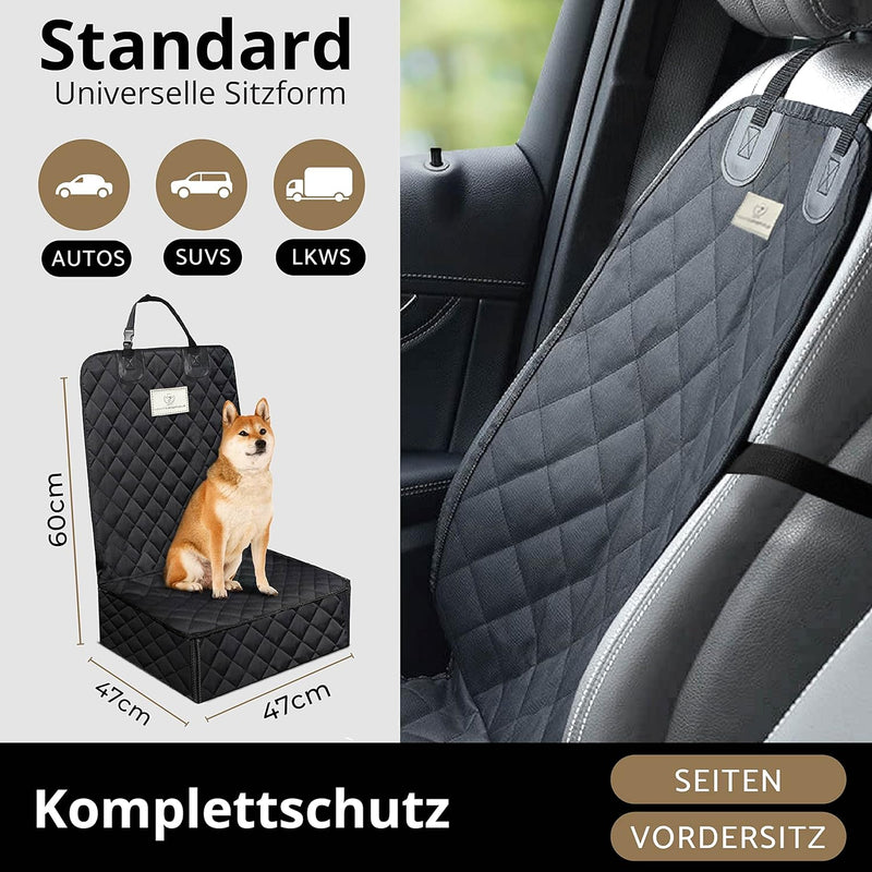 AMZPET Hundeautositz für Kleine und Mittlere Hunde - Hundedecke Auto für den Vordersitz - wasserdich