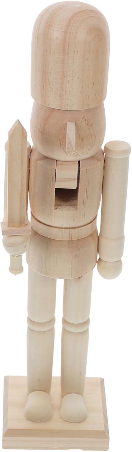 Garneck Marionettenkönigsoldat Dekoration Ornamente unlackierter Nussknacker Heimwerken Tür Dekorati