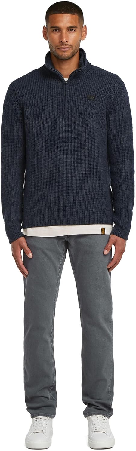 G-Star Raw Herren Jeans Mosa Straight Jeans 26W / 30L Mehrfarben (India Ink/Folkstone Gray Double Dy